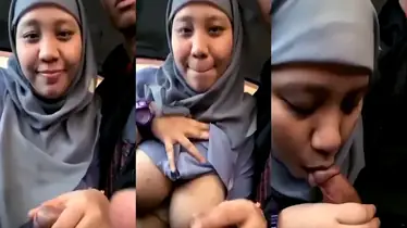 Bokep Jilbab Binor Sepong Kontol Tegang Nikmat poster