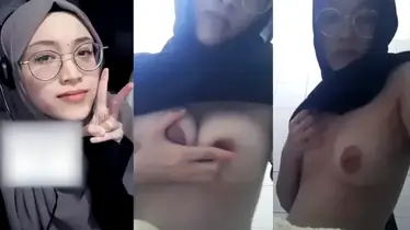 Bokep Jilbab Ukhti Kacamata Dada Montok Becek poster